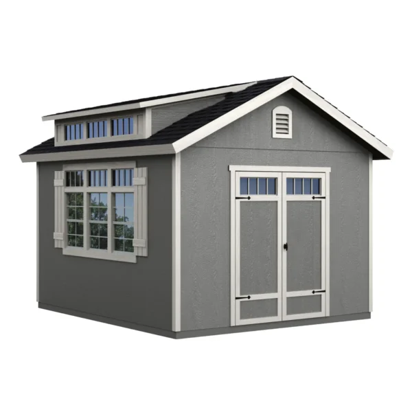 Windemere Deluxe Wooden Storage Shed with Spacious Utility Design